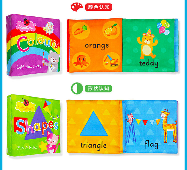 Baby three-dimensional big book English letter digital enlightenment baby early education tear-free belt paper toys
