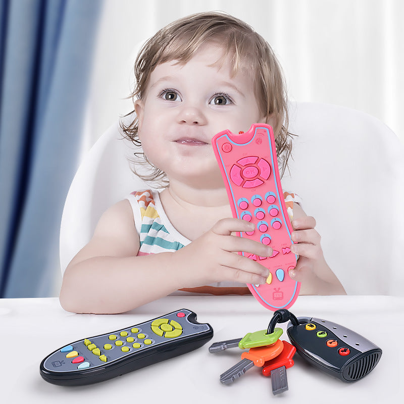Infant TV simulation remote control children with music English learning remote control early education puzzle cognitive toys