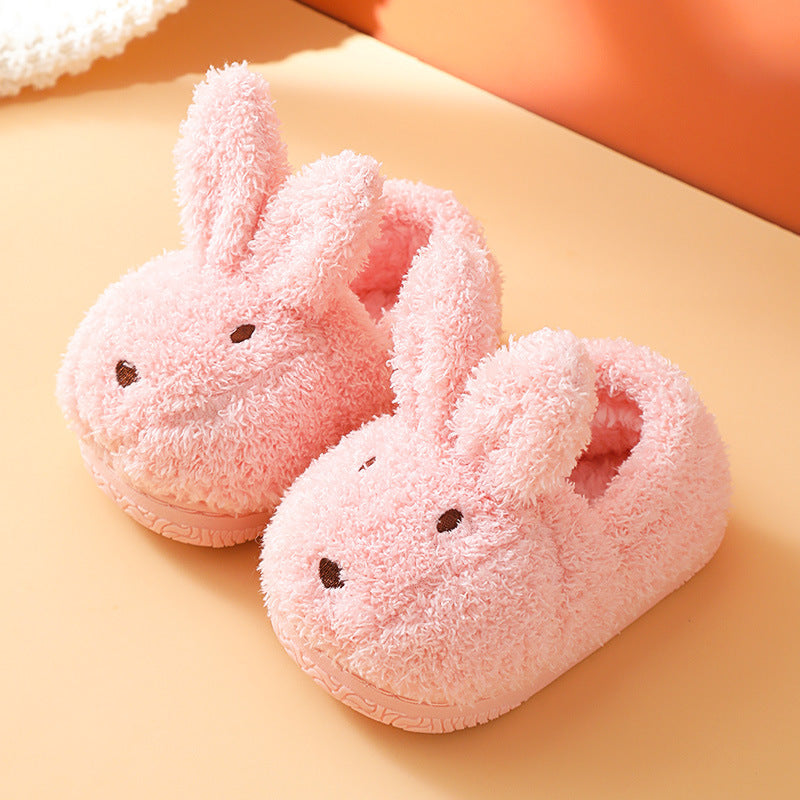 Winter Cute Cartoon Warm Baby Furry Cotton Shoes Bag Roots At Home