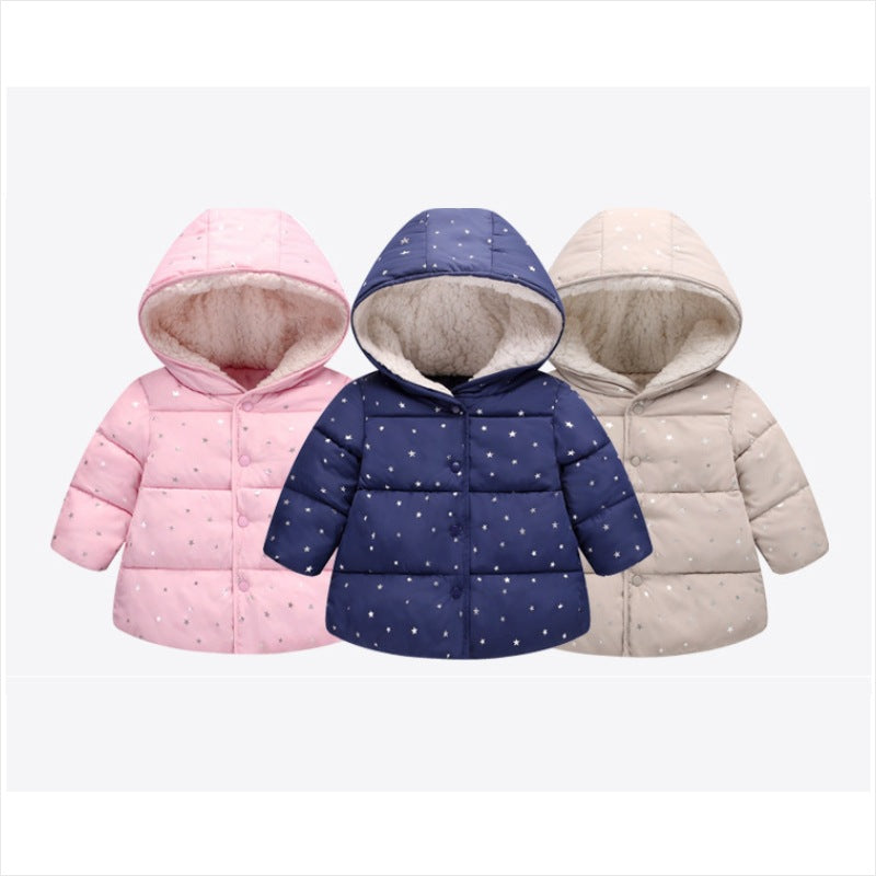 Foreign Trade New Children's Cotton-padded Jacket, Star Style Children's Baby Cotton-padded Jacket
