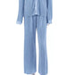 New Autumn And Winter Pleated Shirt  Pleated Trousers Suit