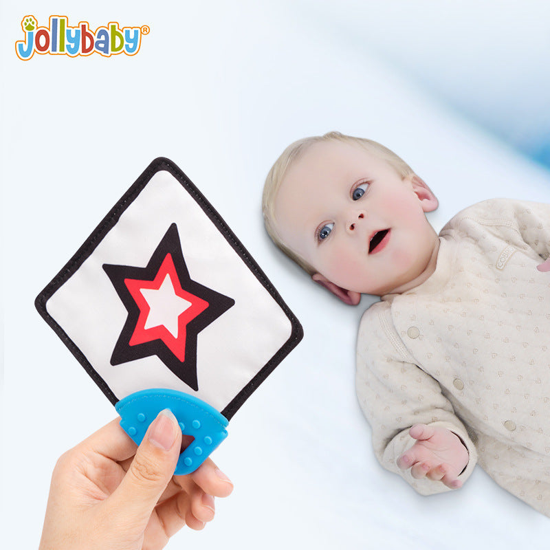 Jollybaby baby intelligence cognitive card liquid environmental protection card silicone teeth torn non-rotten book toys