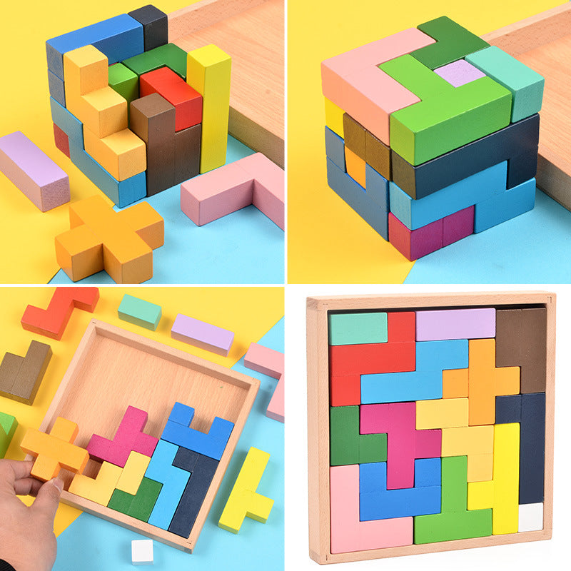 Magnetic Russian square building blocks square block fans children puzzle Russian puzzle toys one generation