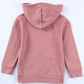 Girls Zip-Up Drawstring Hooded Jacket with Pockets