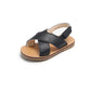 Roman Shoes All-match Cross Casual Sandals With Velcro