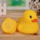 Silk small yellow duck bath toy play water small duck children's educational toys vocal pincification called duck