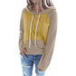 Hooded Pullover Color Matching Casual Women's Sweater