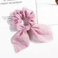 New Chiffon Bowknot Elastic Hair Bands For Women Girls Solid Color Scrunchies Headband Hair Ties Ponytail Holder Hair Accessorie