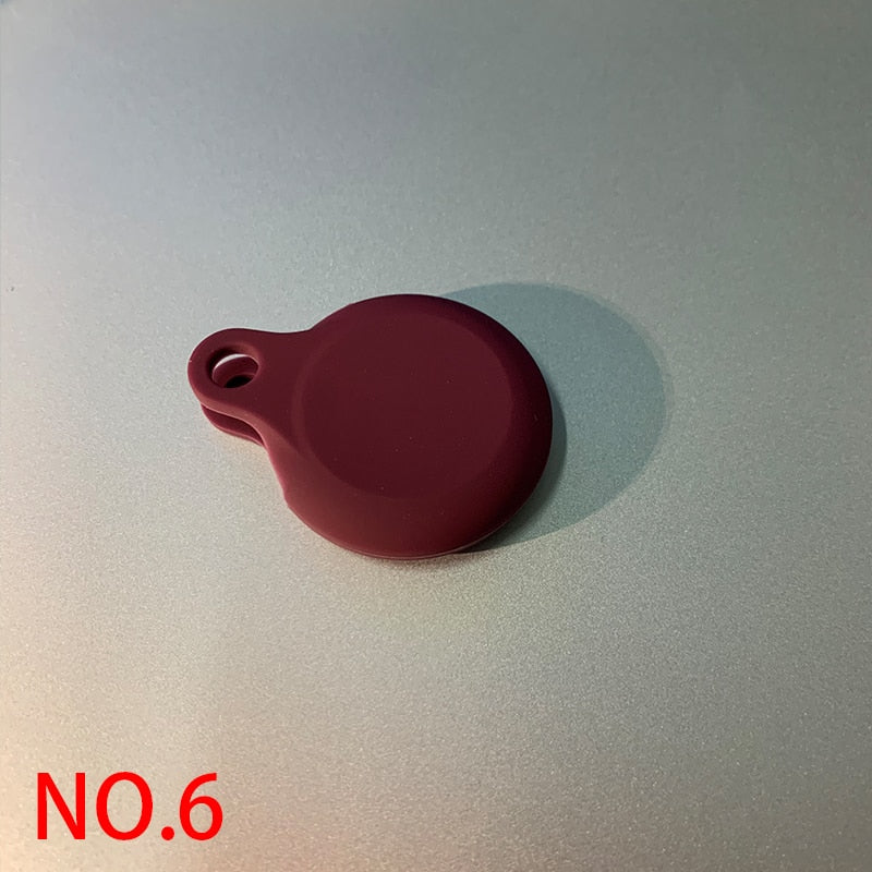 For Apple Airtags Liquid Silicone Protective Sleeve For Apple Locator Tracker Anti-Lost Device Keychain Protective Sleeve Hot