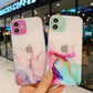 Watercolor Painting Phone Case For iPhone 12 Pro 11 Pro Max X XR XS Max 7 8 6s Plus SE 2020 Clear Shockproof Soft TPU Back Cover