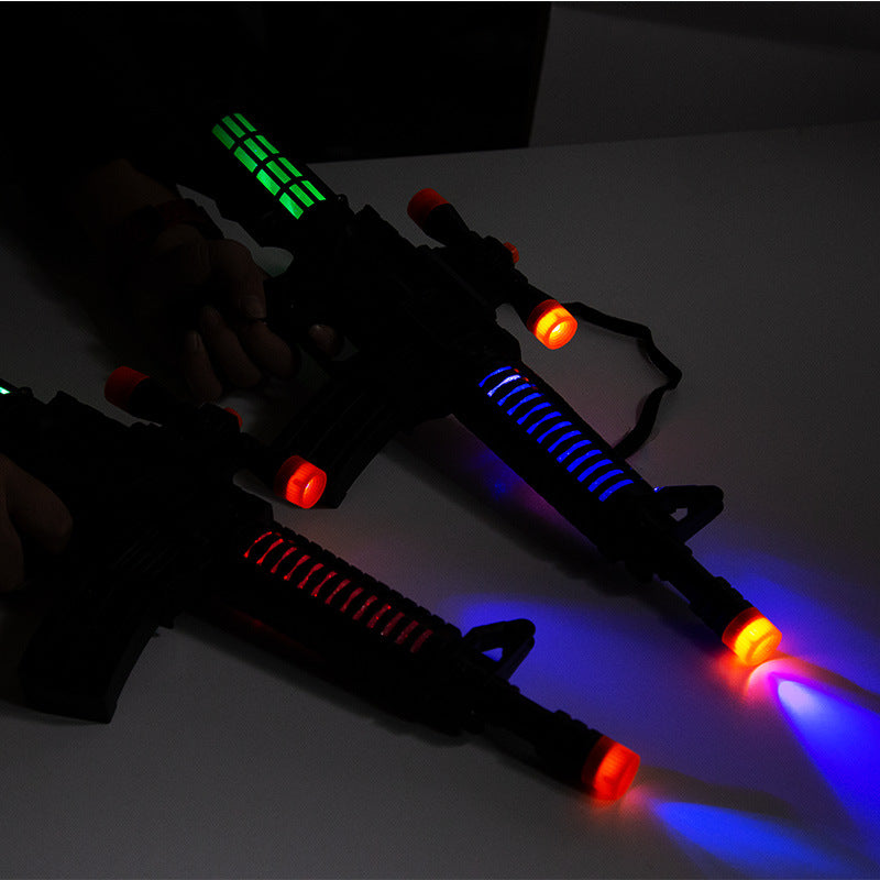 Children's electric toy gun, sound music, luminous eight sound gun, boy toys, charge, night market, boast