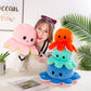 Wholesale plush toys turn the fista toy flip toy eight-jam toy push products gripper doll