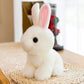 Little white rabbit playing plush toys simulation cartoon rabbit cloth doll grasp machine doll doll car ornaments gift
