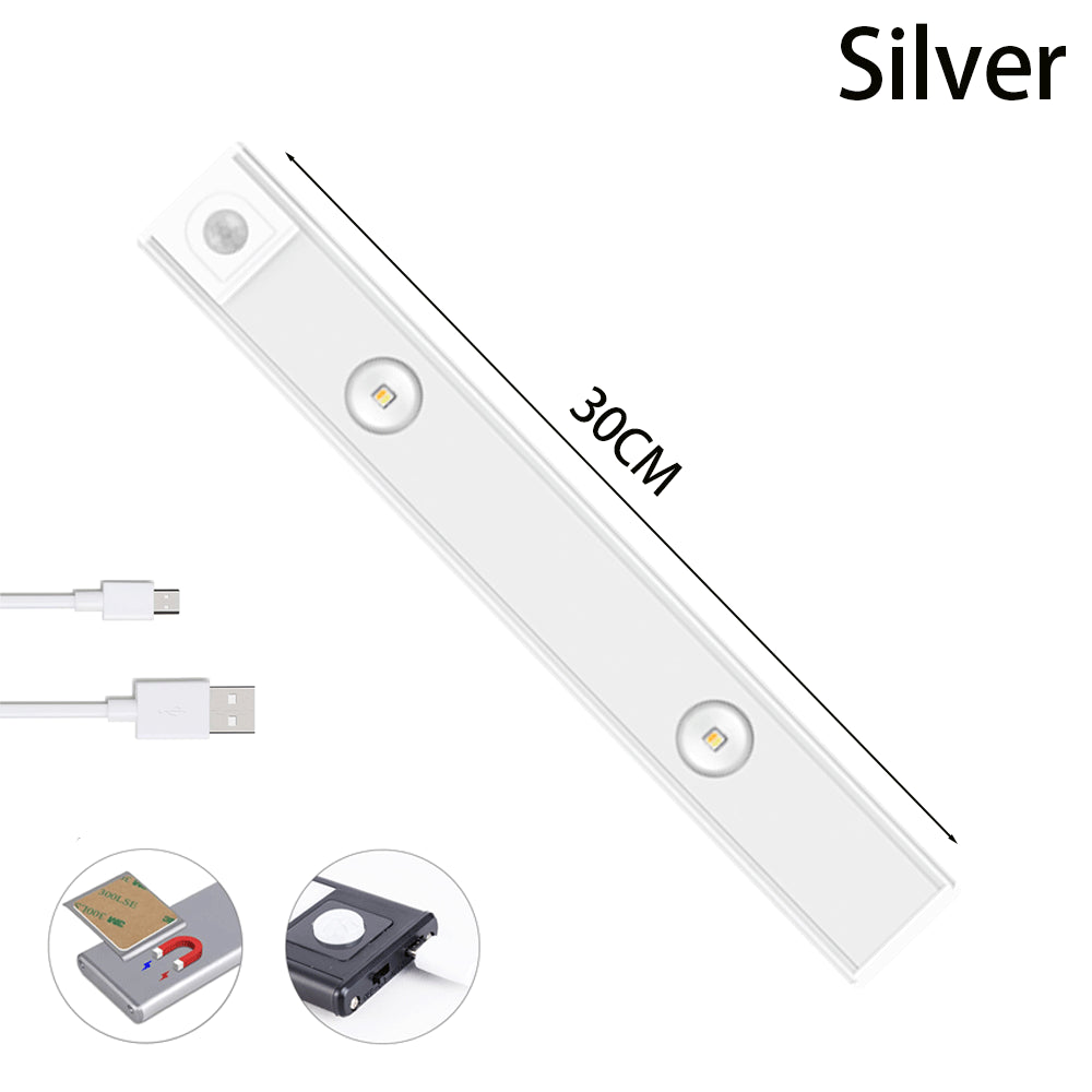 USB LED Night Light Motion Sensor Wireless Thin LED Wine Cooler Light For Kitchen Cabinet Bedroom Wardrobe Indoor Lighting